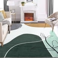thumbnail image 5 of Haperlare Area Rug Boho Washable Rug Contemporary Floor Carpet Botanical Print Accent Rug Minimalist Area Rug Modern Abstract Rug, 9' x 12' Green, 5 of 7