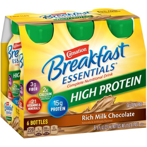 Carnation Breakfast Essentials High Protein Ready to Drink (Pack of 24)