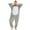 Grey, variant on Seductiva Clothing Flannel Cosplay Animal Adult Pajamas Easter Animal Sleepwear