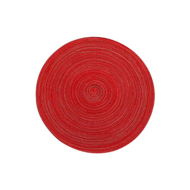 Agiferg 18cm Ramie Cotton Yarn Table Mat Insulation Pad (Satin Dyeing)