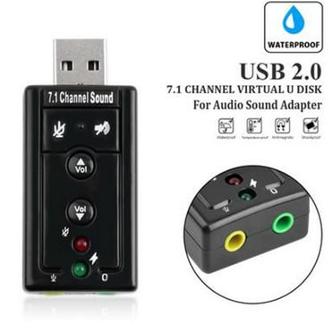 DLHP Good Analog 71channel External Usb Sound Card Microphone Home Prof B1X0