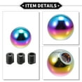 thumbnail image 5 of Unique Bargains Gear Shift Knob Kit, 5cm Round Ball W/ 3 Adapter for Automatic and Manual Aluminum Alloy Assorted Color, 5 of 7