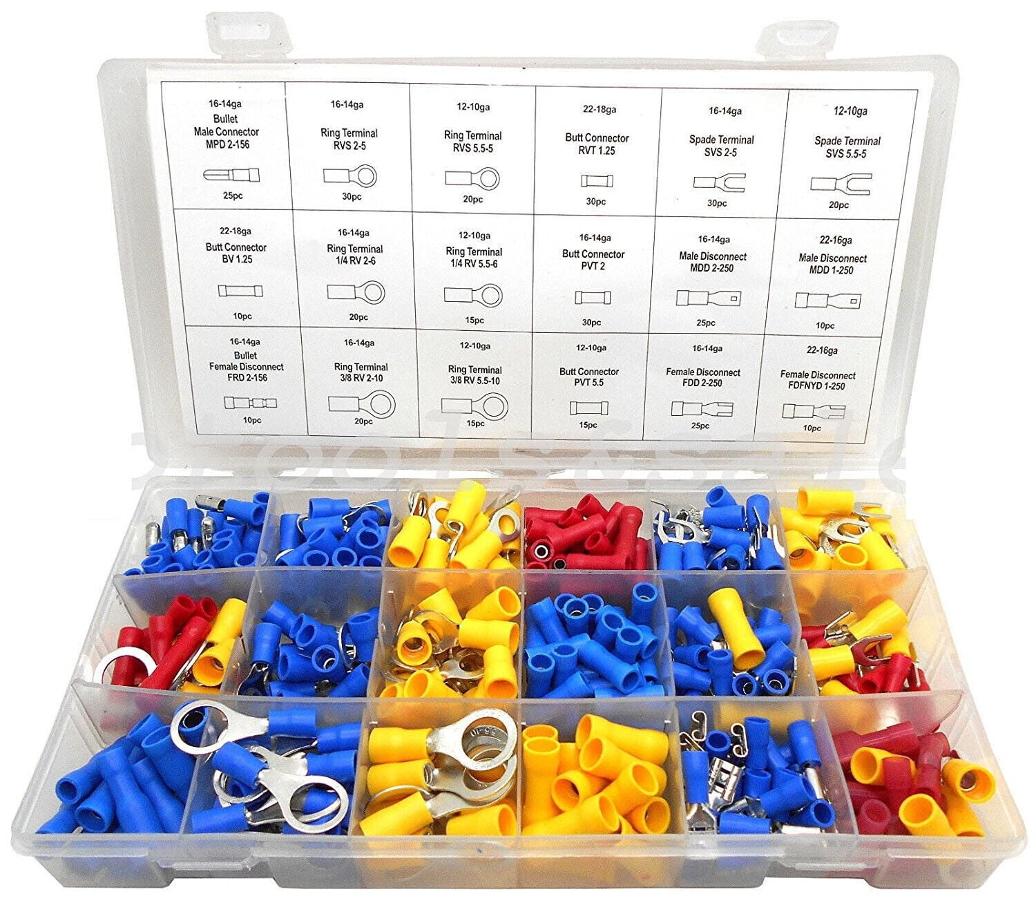 360Pc Wire Terminal Assortment Connector Auto Quick Disconnect Wiring