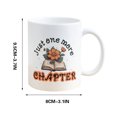 thumbnail image 2 of pvdgvd Floral Book Lover Ceramic Mug, 350ml for Librarian Teacher, Dishwasher & Microwave Safe, Ideal Gift, 2 of 4