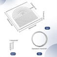 thumbnail image 4 of Plantilla para Doblar Alambre, Elementos de Alambre, Tableros de Bobinado de Hilo Acrílico Cuadrados de 10x10cm, Organizador de Hilo Dental con Clavijas de Metal, 4 of 5