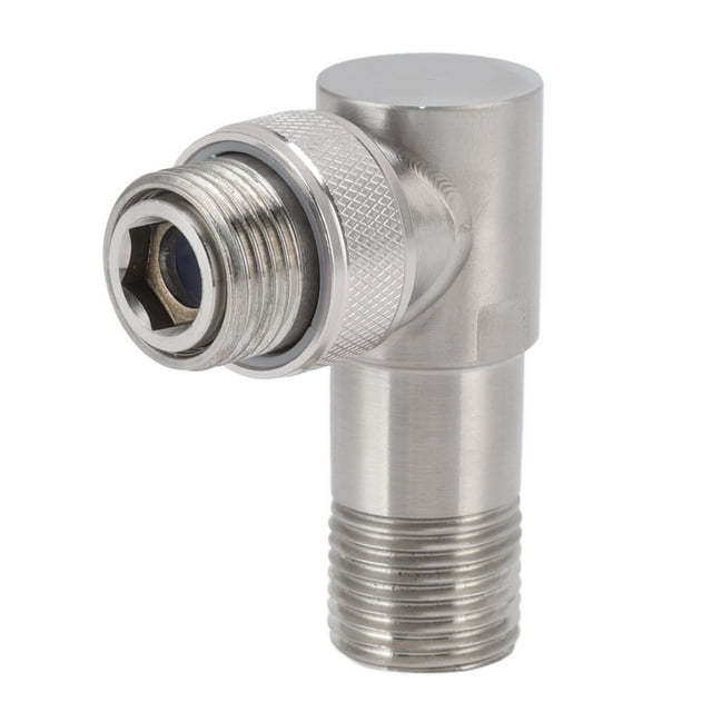 Angle Stop Valve, Integrated Design Toilet Angle Valve Automatic Water Stop Explosion Proof For Bathroom For Water Heater On Off Integrated Angle Valve