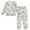 Pastel Christmas-themed, variant on Fluffy Pajamas Set Fuzzy Winter Warm Pj Sets Pullover Tops and Long Pants Christmas Icon Pattern X-Small