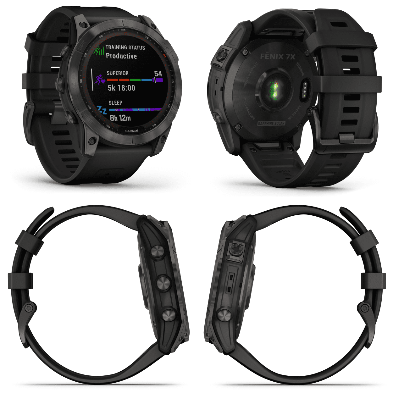  Garmin fenix 7S Sapphire Solar with Solar Charging  Capabilities, Rugged watch with GPS, touchscreen, wellness features, cream  gold titanium with light sand band (Renewed) : Everything Else