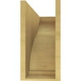 thumbnail image 4 of 8"W x 24"D x 16"H Classic Helena Rough Cedar Woodgrain TimberThane Corbel, Primed Tan, 4 of 6