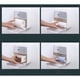 thumbnail image 4 of Dispensador de papel higiénico montado en la pared Caja de papel higiénico Caja de almacenamiento automático con cajón Sin perforación Soporte de papel impermeable a prueba de polvo Material ABS Jormftte LN-1625, 4 of 5