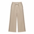 thumbnail image 4 of Dpytoraw Girls Pants, Casual Loose Fit Trousers Everyday Wear for Kids Versatile Sports Bottoms Beige Size 5-6 Years, 4 of 4