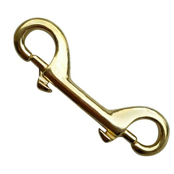 QXKE 10cm Scuba Diving Diver Brass Double Ended Bolt Snap Spring Loaded