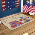 thumbnail image 2 of Fourth of July Gnomes Door Mats Non-Slip Independence Day Memorial Day Welcome Doormat Indoor Outdoor Kitchen Farmhouse Decor Burlap 17 X 30 Inch, 2 of 6