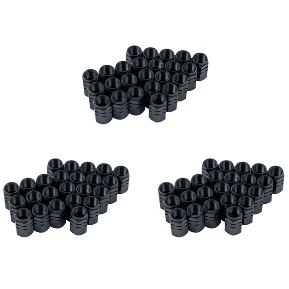 72Pcs Valve Stem Caps Car Tyre Valve Stem Covers Caps, Black