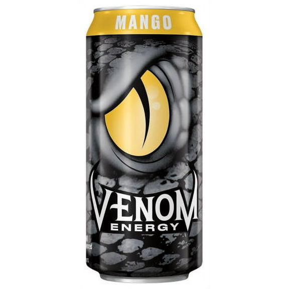 Venom Energy Drink Killer Taipan, 16 Ounce (16 Cans) Mango Killer Taipan Drink, Party Drink
