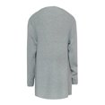 thumbnail image 2 of Vedolay Womens Tops Women's Sweaters Turtleneck Lantern Sleeve Oversized Ribbed Knit Fall Tops,Gray M, 2 of 5