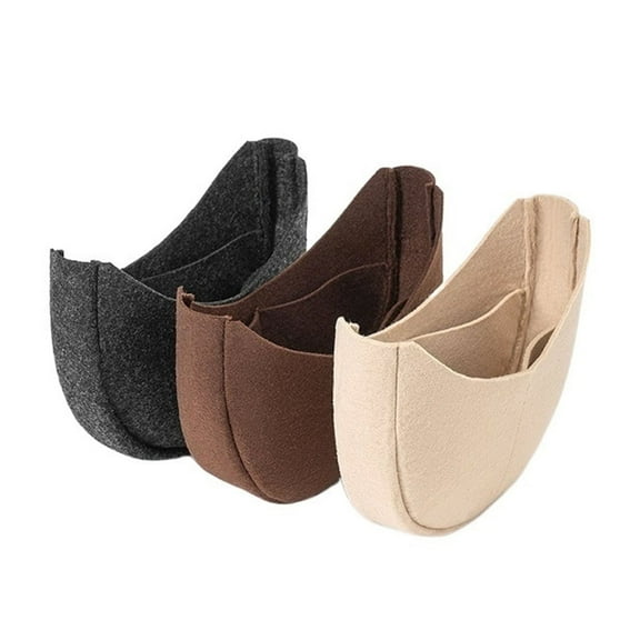 Portable Purse Organizer Storage Insert Bag Shaper Felt Women's Tote Cosmetic Up Inner Pouch Lining Fit
