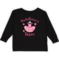 thumbnail image 3 of Inktastic Ballerina 3rd Birthday Girls Long Sleeve Toddler T-Shirt, 3 of 5