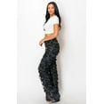 thumbnail image 2 of Frayed Ripped High Rise Pants (M, Black), 2 of 5