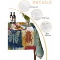 thumbnail image 5 of Vintage Butterflies Rectangle Tablecloth, Watercolor Country Animal Farm Abstract Waterproof & StainResistant Tablecloth, Washable Oil-proof Table Cover for Dining/Party/Wedding/Buffet 52x70 In, 5 of 9