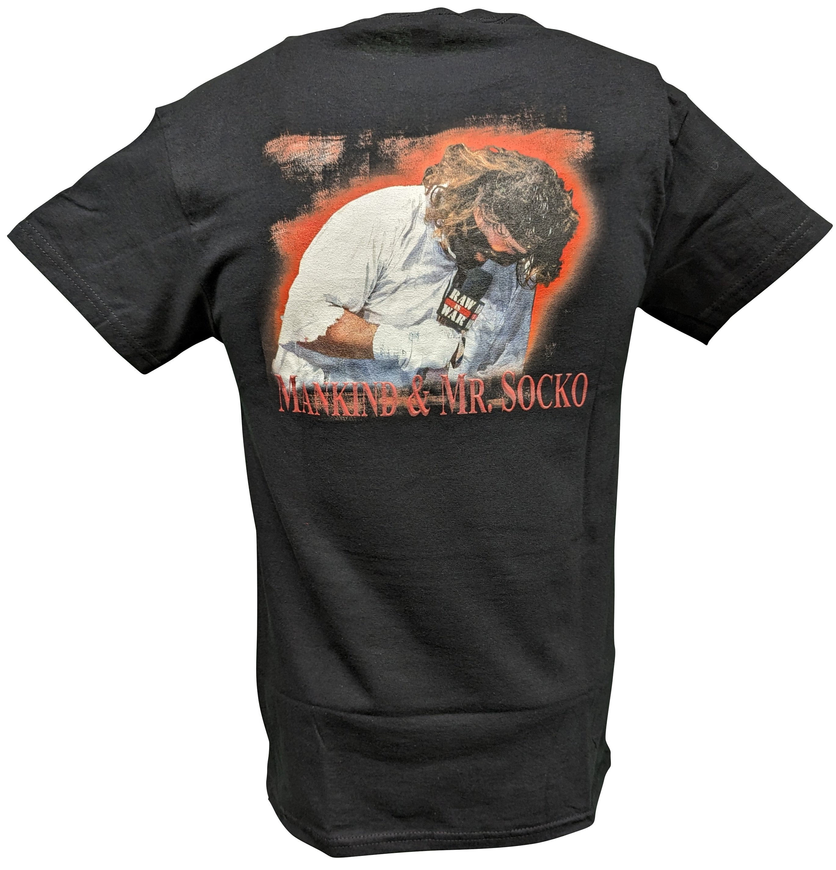 Børnepalads Pompeji psykologi Mankind Mick Foley Mr Socko Don't Feed Animals Mens T-shirt - Walmart.com