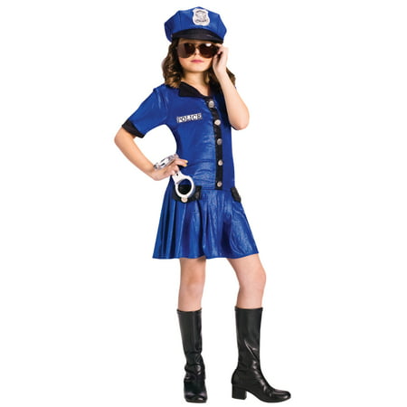 Police Chief GIRL Costume Med 8-10