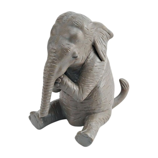 Figura de elefante, juguete de animales, artesanía, adorno de escritorio, manualidades, juguete educativo 1701