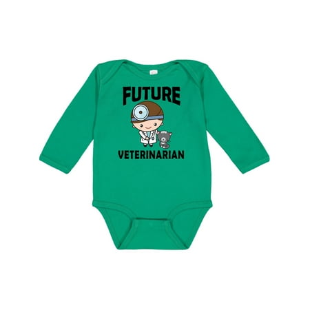 

Inktastic Vet Gift Future Veterinarian Gift Baby Boy Long Sleeve Bodysuit