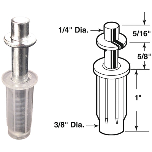 3/8 in. Nylon Spring-Loaded Top Pivot with 1/4 in. Steel Pin, Alliance