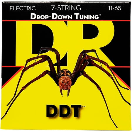 DR Strings Ddt - Drop Down Tuning Electric Guitar Strings: 7-String Heavy 11-65