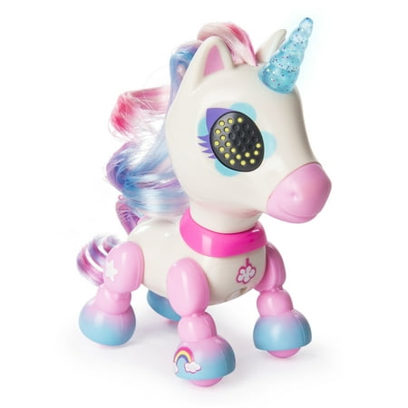 Zoomer - Zupps Tiny Unicorns, Dream, Interactive Unicorn with Light-up Horn, for Ages 4 and