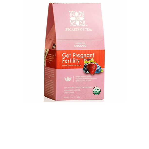 Secrets of Tea Fruits Tea Red Raspberry Leaf Tea, 100 Organic, 20