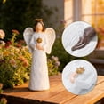 thumbnail image 5 of Sympathy & Comfort White Praying Angel Figurine, Art Statue Home Decor Ornament, Condolence & Memorial Gift, 5 of 7