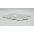 thumbnail image 4 of FixtureDisplays® 13.58 x 11.41" Carrara White Marble Tiles 15975, 4 of 6