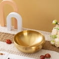 thumbnail image 5 of ABPETE Key Bowl for Entryway Table, Decorative Bowls and Key Dish Holder, Fruit Bowls for Kitchen Counter Table, 8.26" Gold, 5 of 6