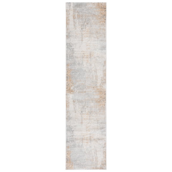SAFAVIEH Vogue Clara Abstract Runner Rug, Grey/Gold, 2' x 8'