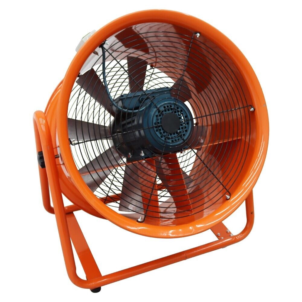 24" Axial Fan Cylinder Pipe Spray Booth Paint Fumes Blower Portable Blower Fan Exhaust Axial Fan 220V