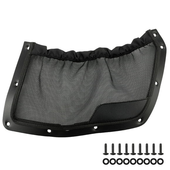 Mistaha Vehicle Seat Back Storage Net Bag for Can-Am Maverick R XRS smart shox - Black - Enhanced Storage Capacity - Secure Elastic Closure - Mesh Design for Ventilation - Easy Installation -
