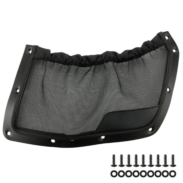 Mistaha Vehicle Seat Back Storage Net Bag for Can-Am Maverick R XRS smart shox - Black - Enhanced Storage Capacity - Secure Elastic Closure - Mesh Design for Ventilation - Easy Installation -