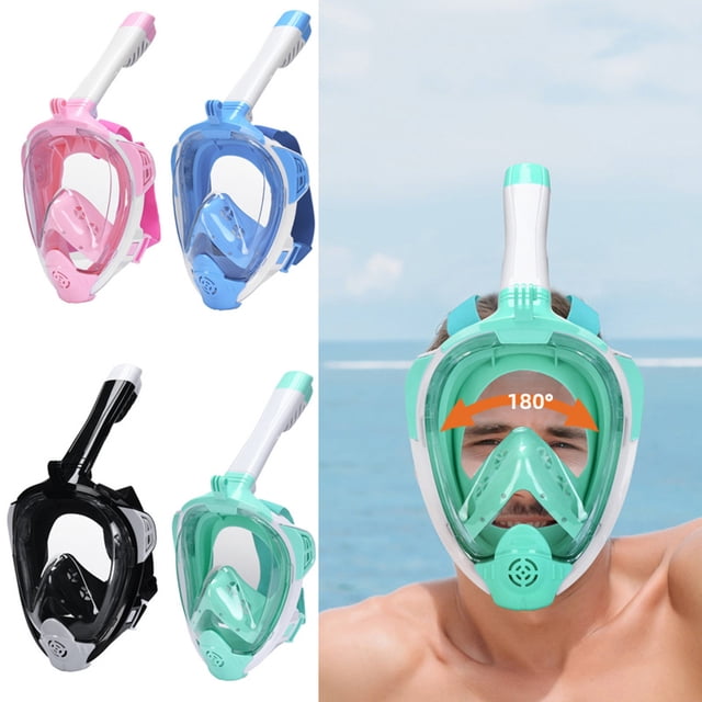 Diving Mask Snorkeling Set Swimming Goggles Siliconess Face Mask