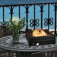 thumbnail image 2 of Costway Portable Tabletop Fire Bowl 40,000 BTU Propane Firepit fit Umbrella Holes Table, 2 of 11