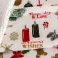 thumbnail image 4 of Great Bay Home Velvet Plush Fleece Reversible Sherpa Warm and Cozy Holiday Throw  (50" x 60" Throw), 4 of 5