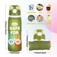 Kemier 750ml Collapsible Silicone Water Bottle, Leakproof, Lightweight