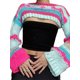 thumbnail image 2 of VISgogo, suéter de punto a la moda para mujer, Tops cortos de manga larga de Color a rayas en contraste, jerséis salvajes informales de primavera VISgogo  moda, 2 of 9