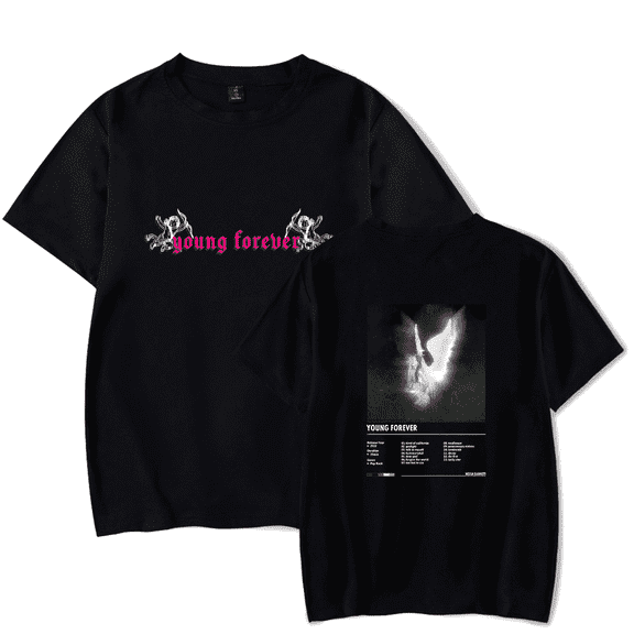 Nessa Barrett Merch T-shirt Young Forever album cover short sleeved women's men's top T-shirt street wear
