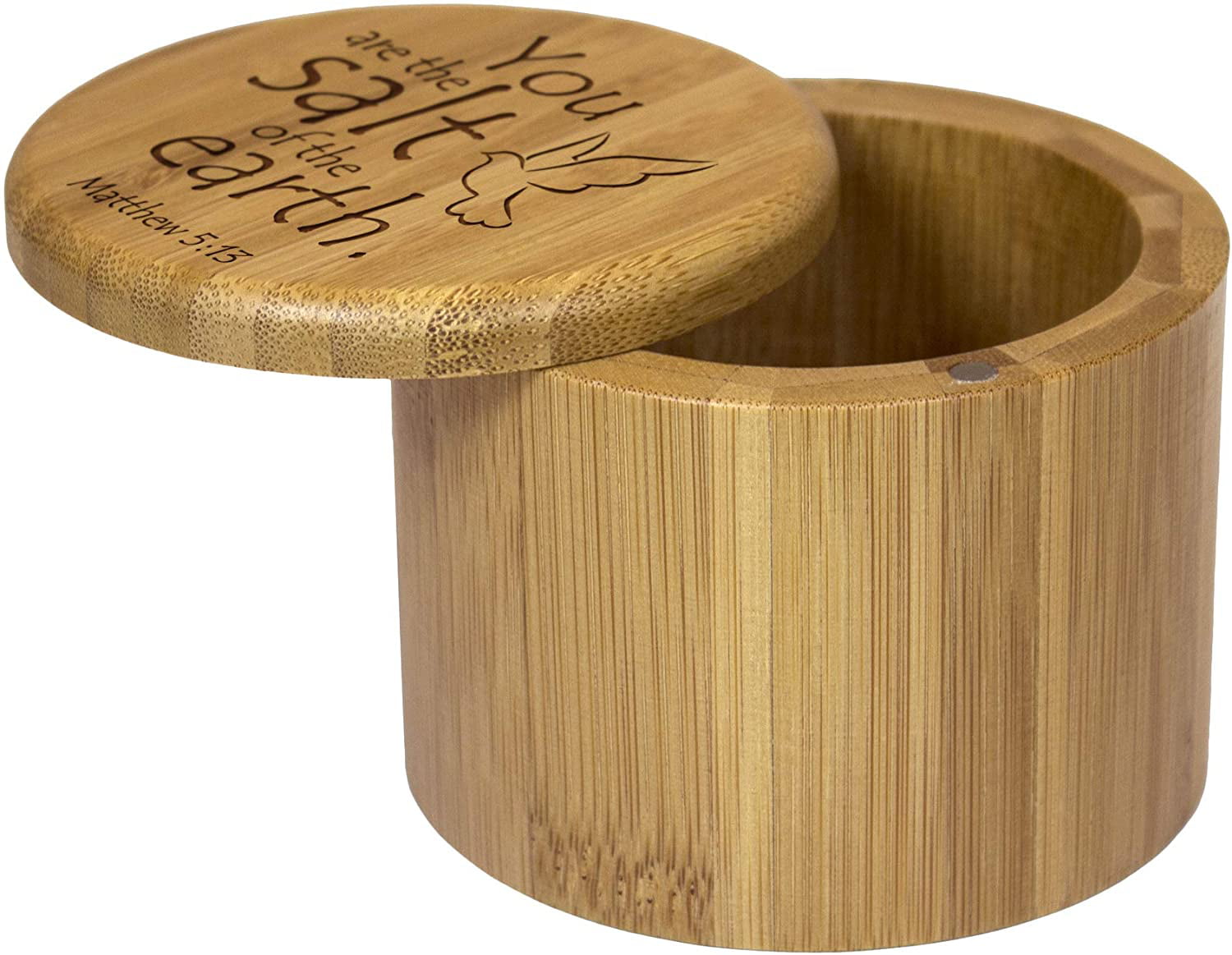 Totally Bamboo Salt BoxBamboo Storage Box with Magnetic Swivel LidYou are 