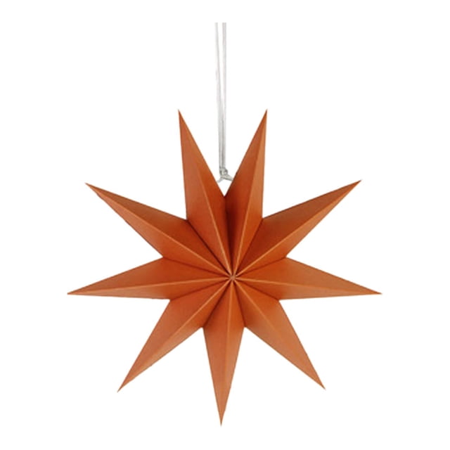 Adorno colgante de estrella grande 3D, decoración navideña creativa, decoración colgante de estrella grande de 30 cm para vacaciones de cumpleaños Naranja