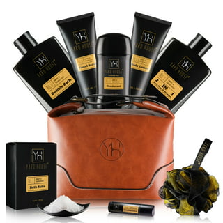 Black Amber Bath and Body Care - 4pc Mens Gift Set Birthday Gifts