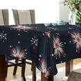 thumbnail image 5 of Yayeee Tablecloths 60" x 90" Rectangle Wrinkle Resistant Party Table Cover, Red Fireworks Pattern, 5 of 8