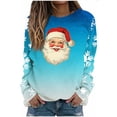 thumbnail image 1 of Chandails en Molleton Sans Capuche d'Halloween pour Femmes Imprimé Décontracté Coupe Ample Manches Longues Col Rond Haut d'Hiver pour Automne Printemps Mode de Rue Usage Quotidien Scolaire, 1 of 4